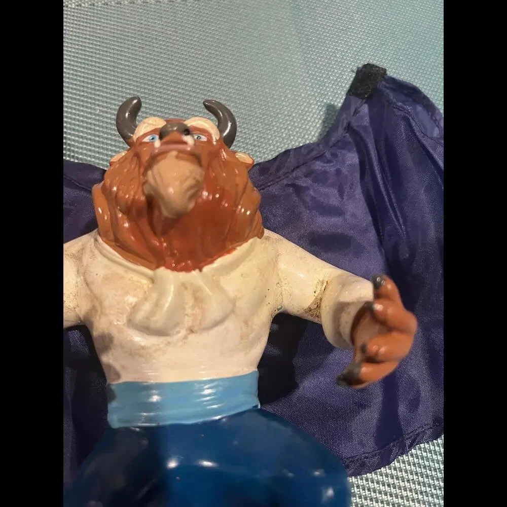 Vintage‎ Disney Just Toys Beauty and the Beast BEAST Rubber Action Figure